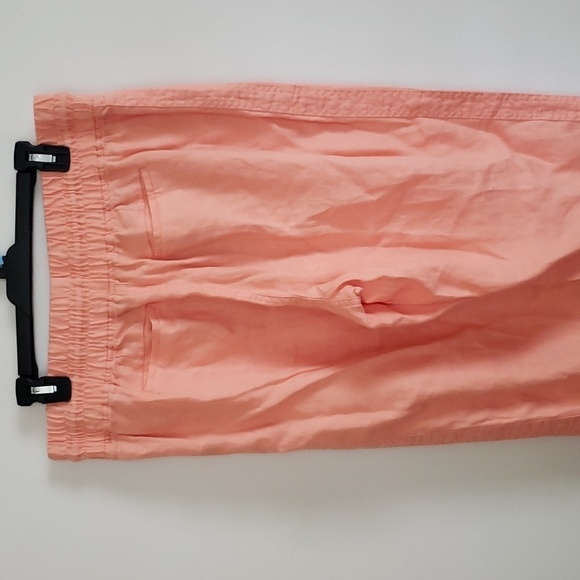 Athleta Cabo Linen Jogger in Sherbet Orange, women's size 14 - Picture 5 of 9